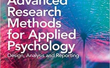 free-pdf-download-Advanced Research Methods for Applied Psychology: Design