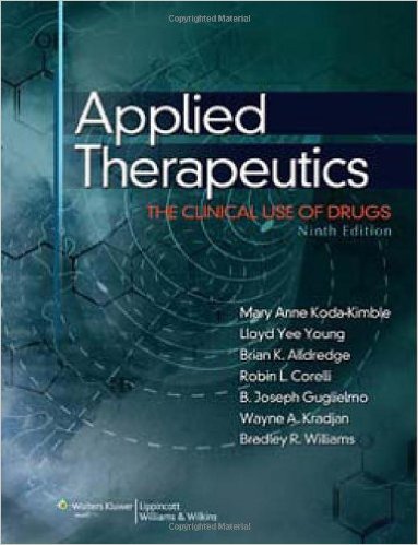 free-pdf-download-Applied Therapeutics: The Clinical Use of Drugs (Point (Lippincott Williams & Wilkins)) Ninth Edition