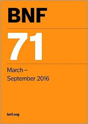 free-pdf-download-BNF 71 (British National Formulary March-September 2016) 71st Revised edition Edition