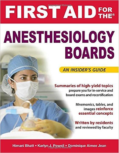 free-pdf-download-First Aid for the Anesthesiology Boards (First Aid Specialty Boards) 1st Edition