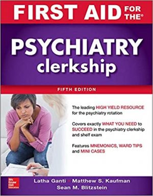 free-pdf-download-First Aid for the Psychiatry Clerkship 5th Edition