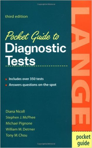 free-pdf-download-Pocket Guide to Diagnostic Tests (Lange Medical Books) 3rd Edition