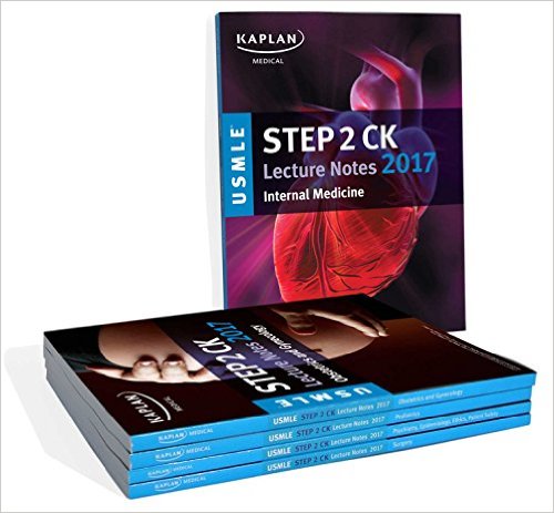 free-pdf-download-USMLE Step 2 CK Lecture Notes 2017: 5-Book Set: Complete Set (Kaplan Test Prep) 1st Edition